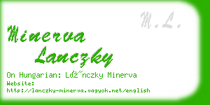 minerva lanczky business card